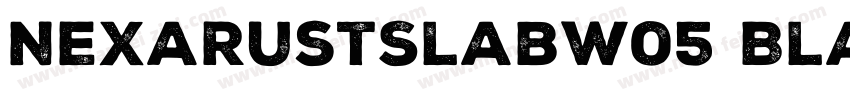 NexaRustSlabW05 Black字体转换